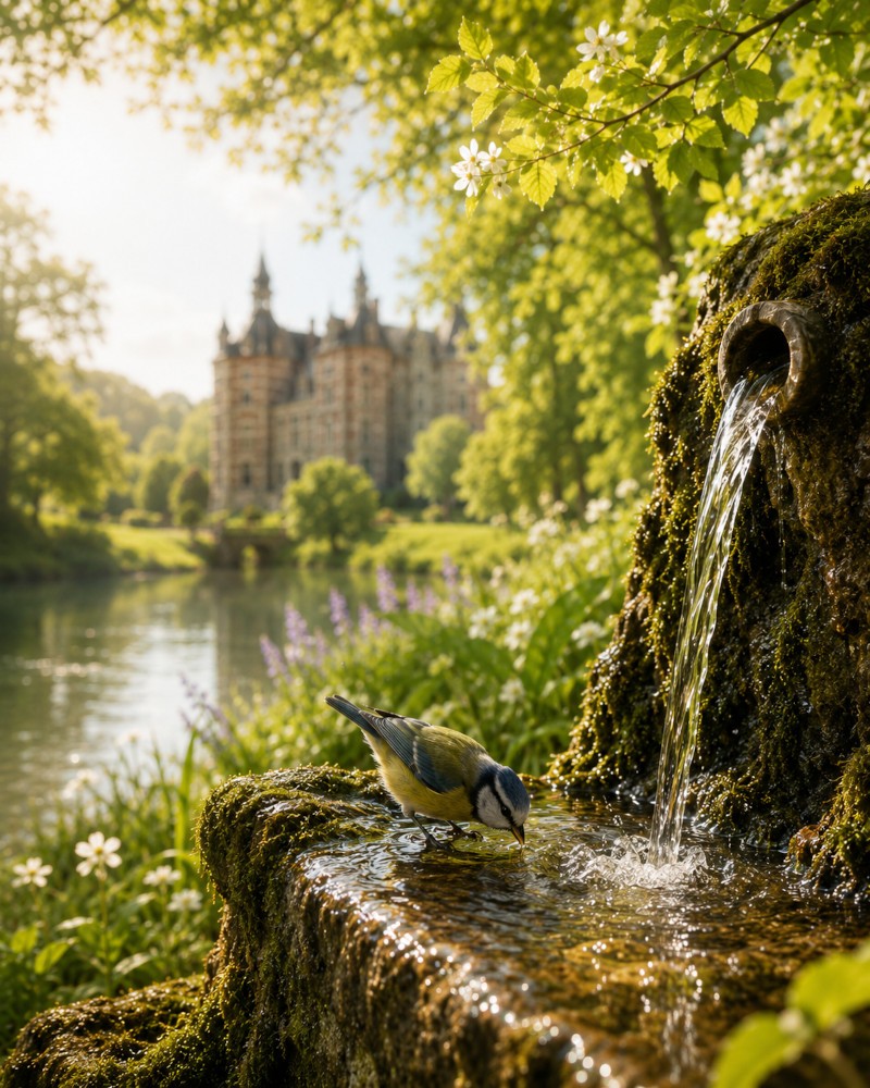 De bron en het park
